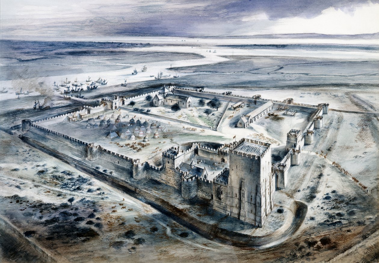Portchester Kalesi, 15. yüzyıl, 1960