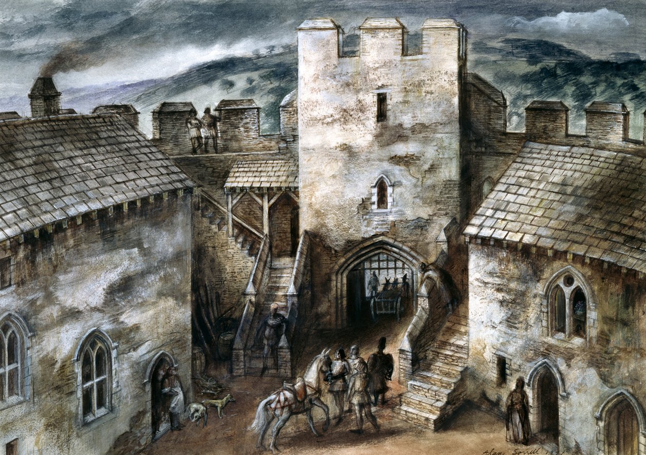 Restormel Kalesi, 14. yüzyıl, 1960