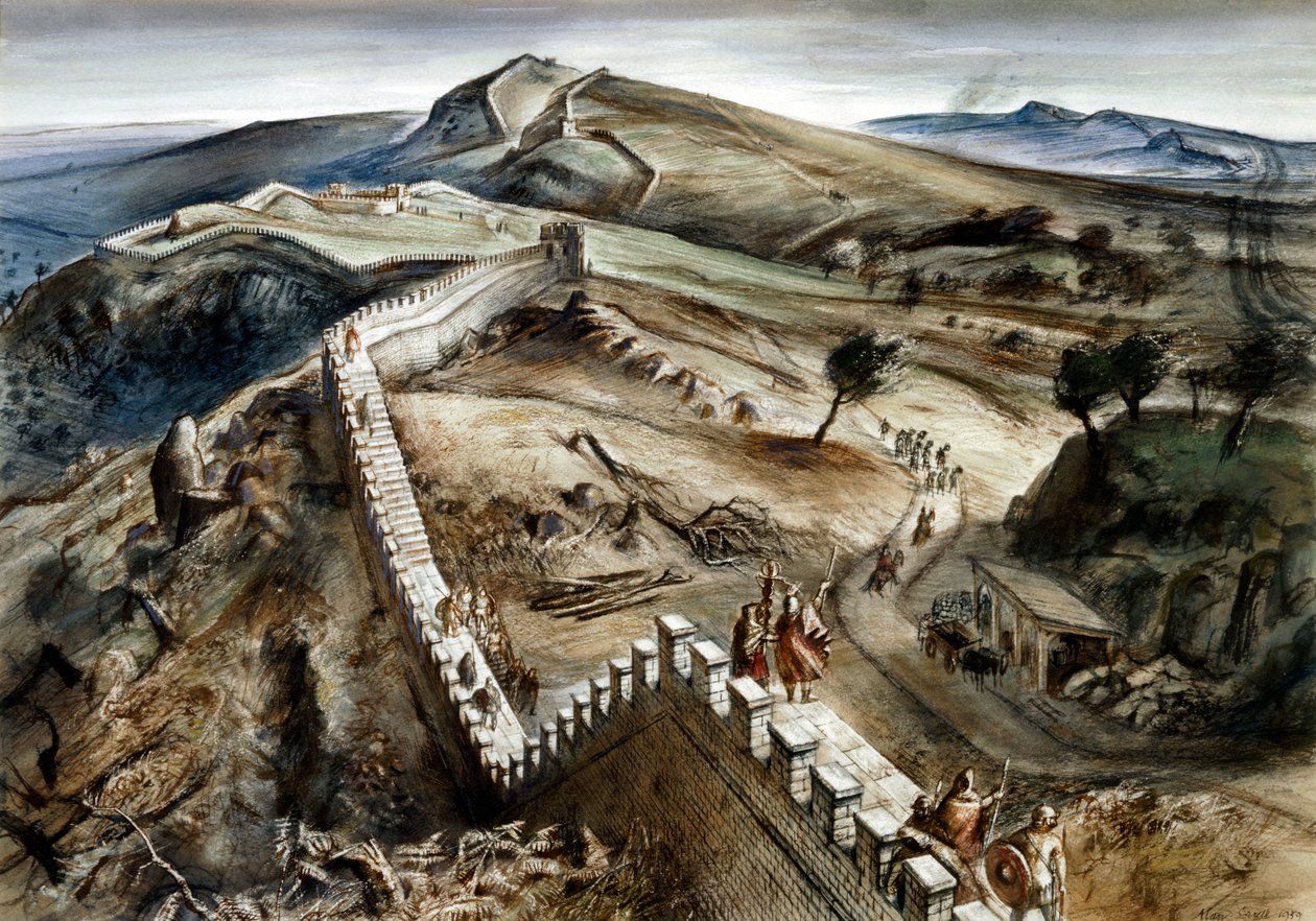 Walltown Kayalıkları, Hadrian Duvarı, 2. yüzyıl, 1960