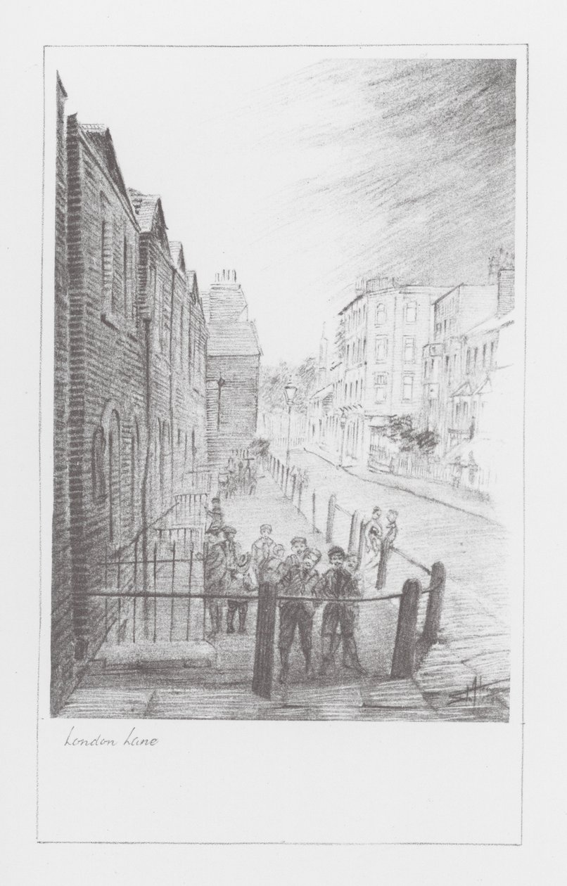 London Lanes: London Lane (lito) by Alan Stapleton