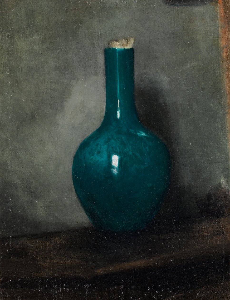 Gri zemin üzerine mavi vazo, c.1885 by Albert de Belleroche