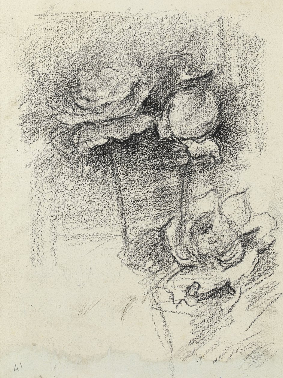Vazodaki güllerden natürmort, 1890 dolayları by Albert de Belleroche