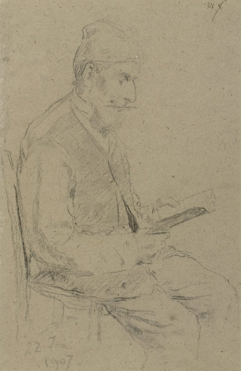 Okuyucu Adam by Albert Anker