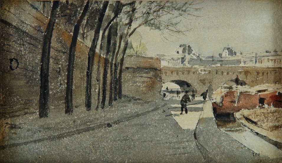 Louvre Müzesi by Albert Anker