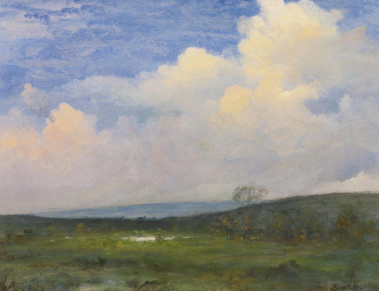 Kaliforniya Üzerinde Bulutlar by Albert Bierstadt
