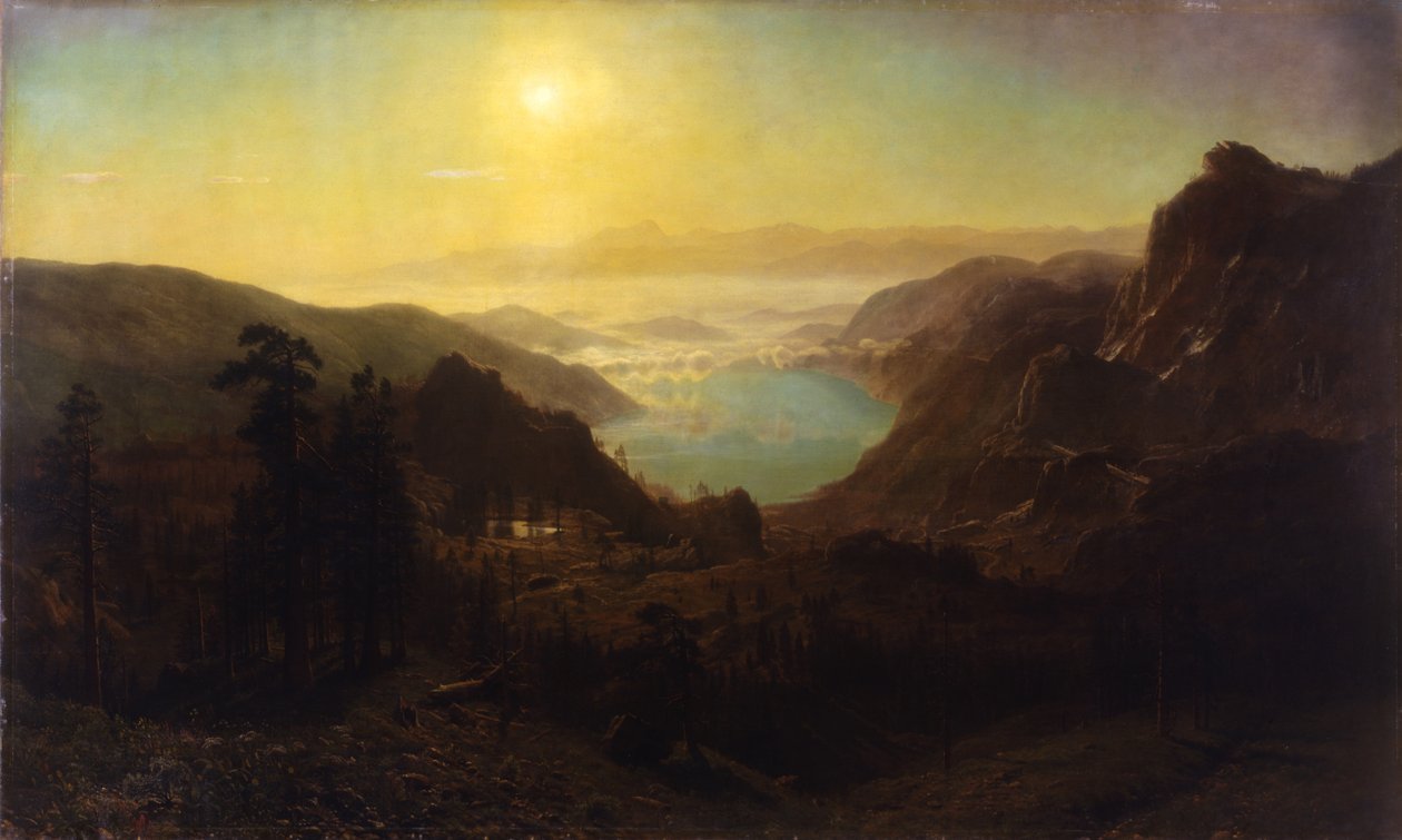 Zirveden Donner Gölü, 1873 by Albert Bierstadt