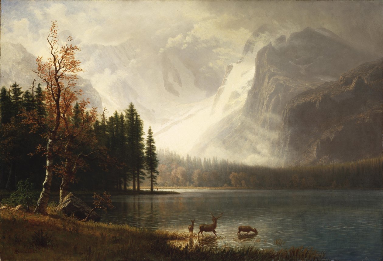 Estes Parkı, Colorado, Whytes Gölü by Albert Bierstadt