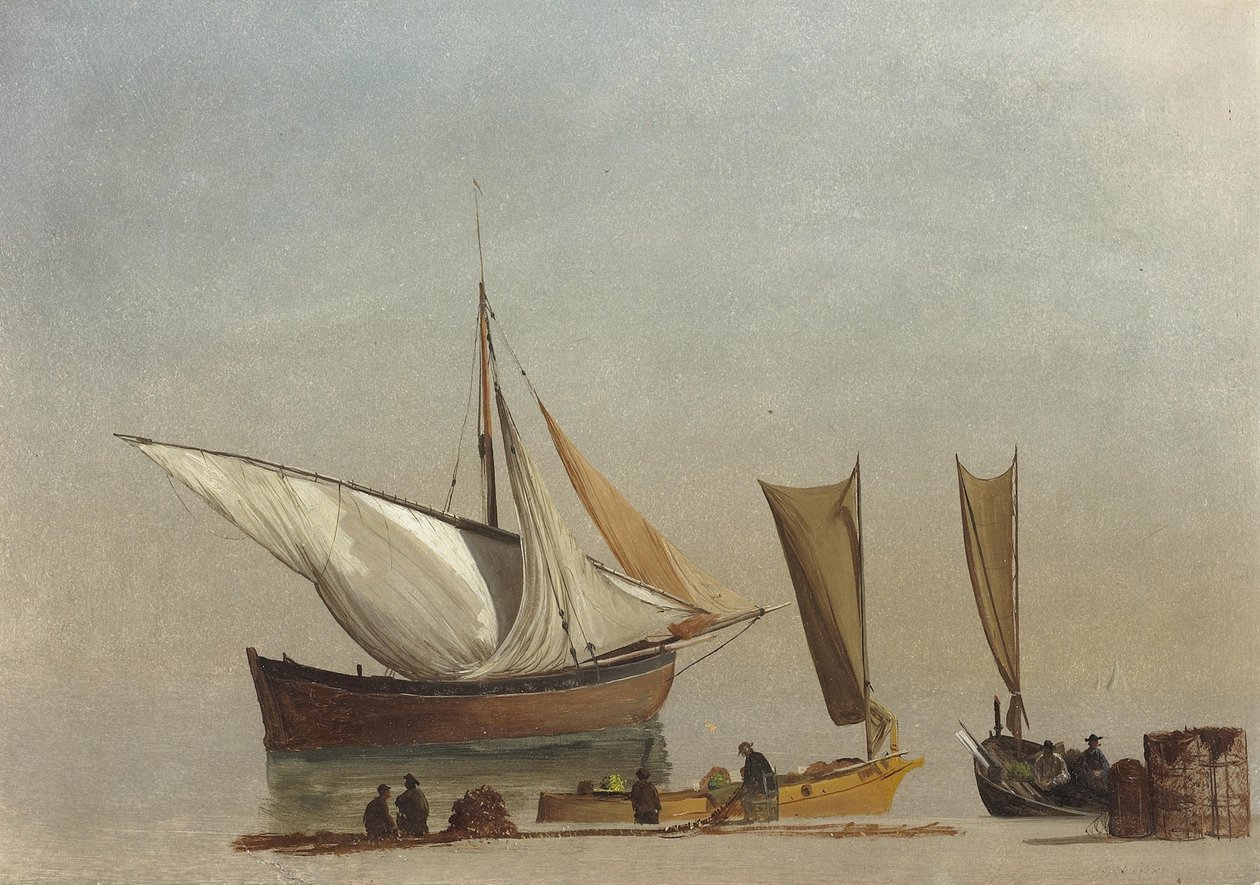 Balıkçı teknesi by Albert Bierstadt