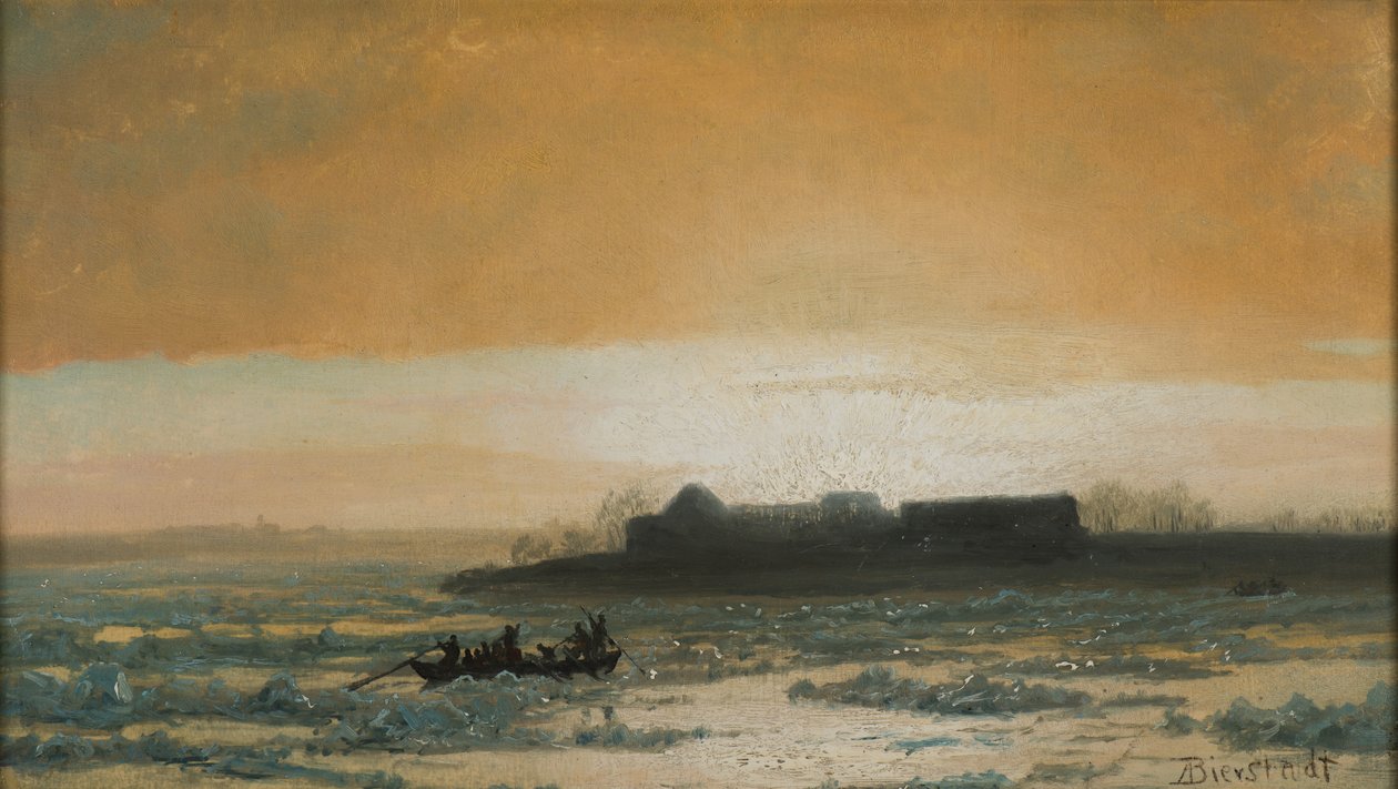 Buz Kırılıyor, 1889 by Albert Bierstadt