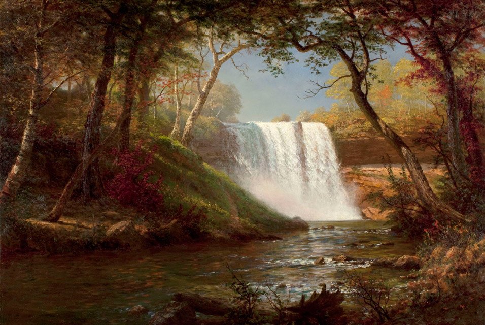 Minnehaha Şelalesi by Albert Bierstadt