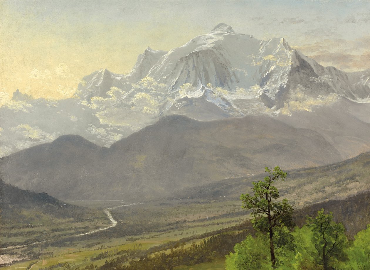 mont Blanc by Albert Bierstadt