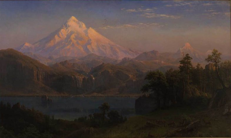Hood Dağı by Albert Bierstadt