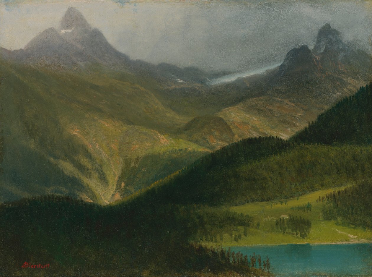 Dağ manzarası by Albert Bierstadt