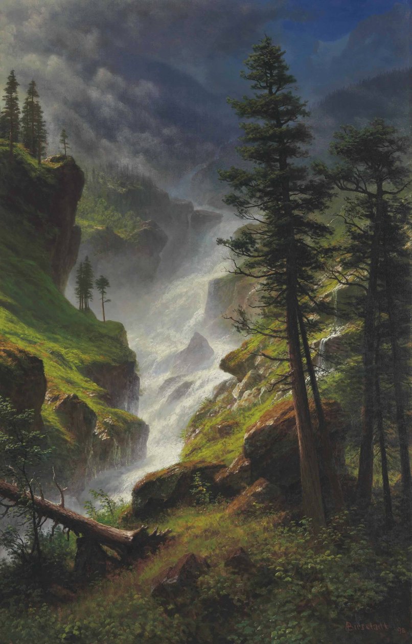 Rocky Dağı Şelalesi by Albert Bierstadt