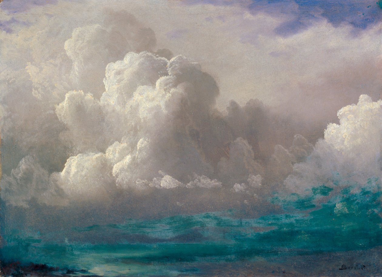 Fırtına bulutları by Albert Bierstadt