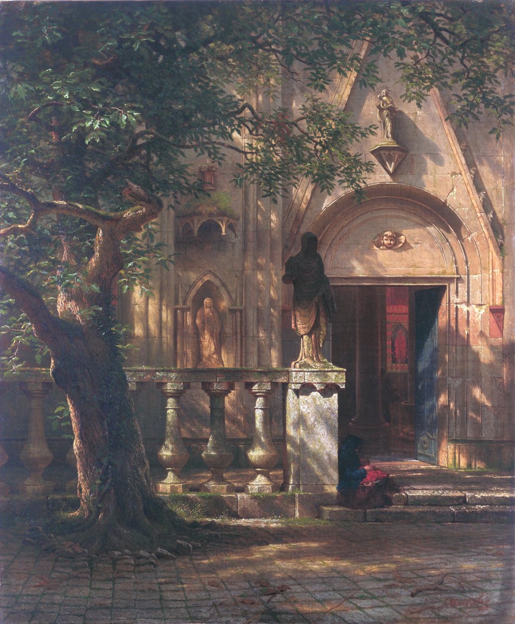 güneş ışığı ve gölge by Albert Bierstadt
