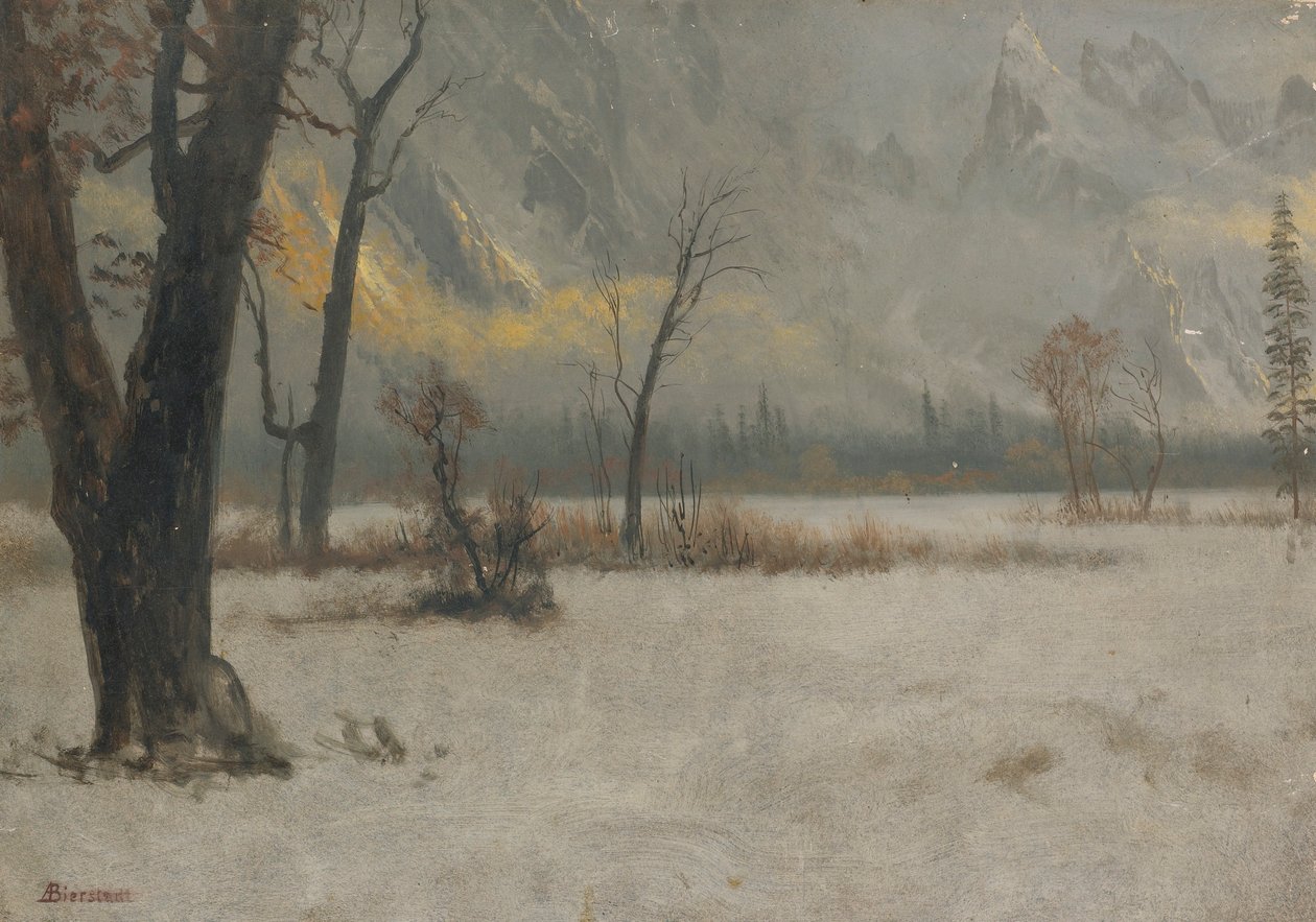 Kış manzarası by Albert Bierstadt