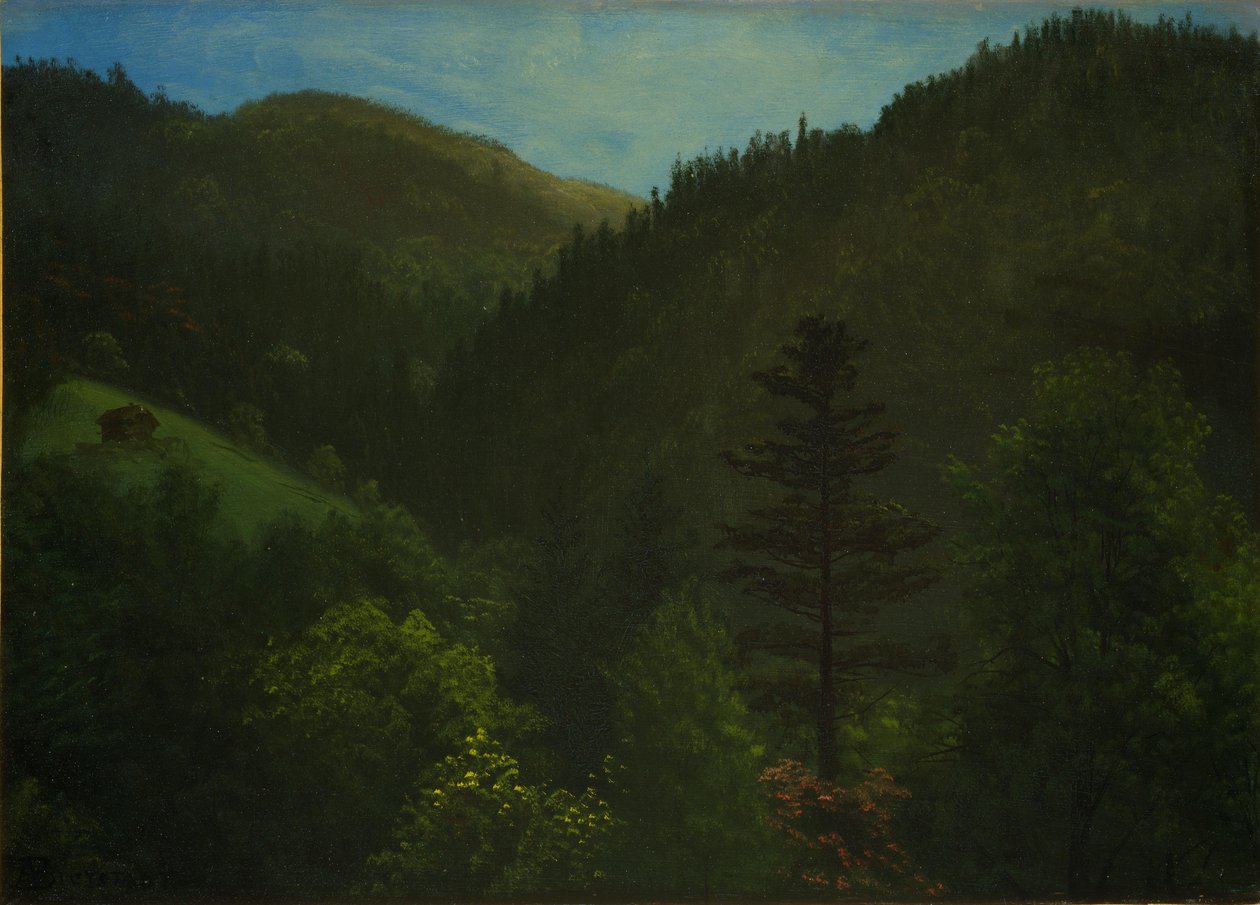 Ormanlık Peyzaj by Albert Bierstadt