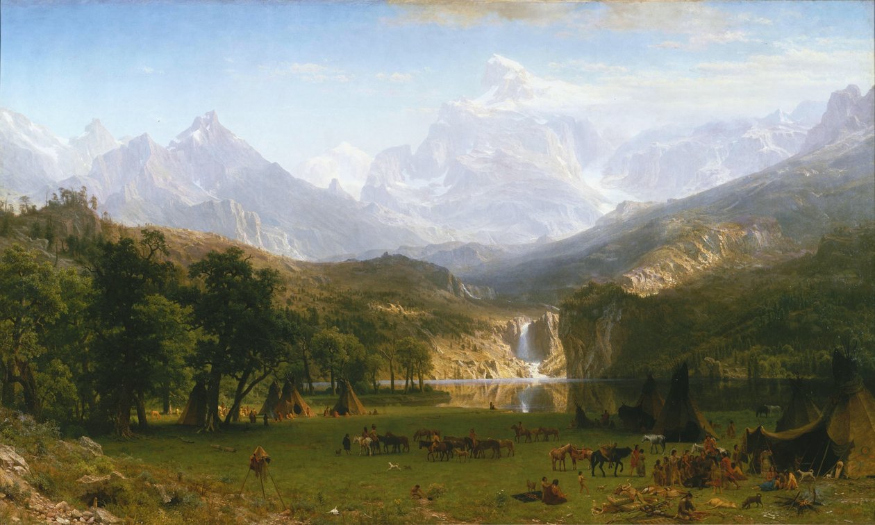 bierstadt iniş zirvesi by Albert Bierstadt