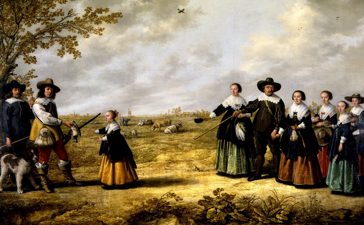 Manzaradaki Bir Ailenin Portresi by Albert Cuyp