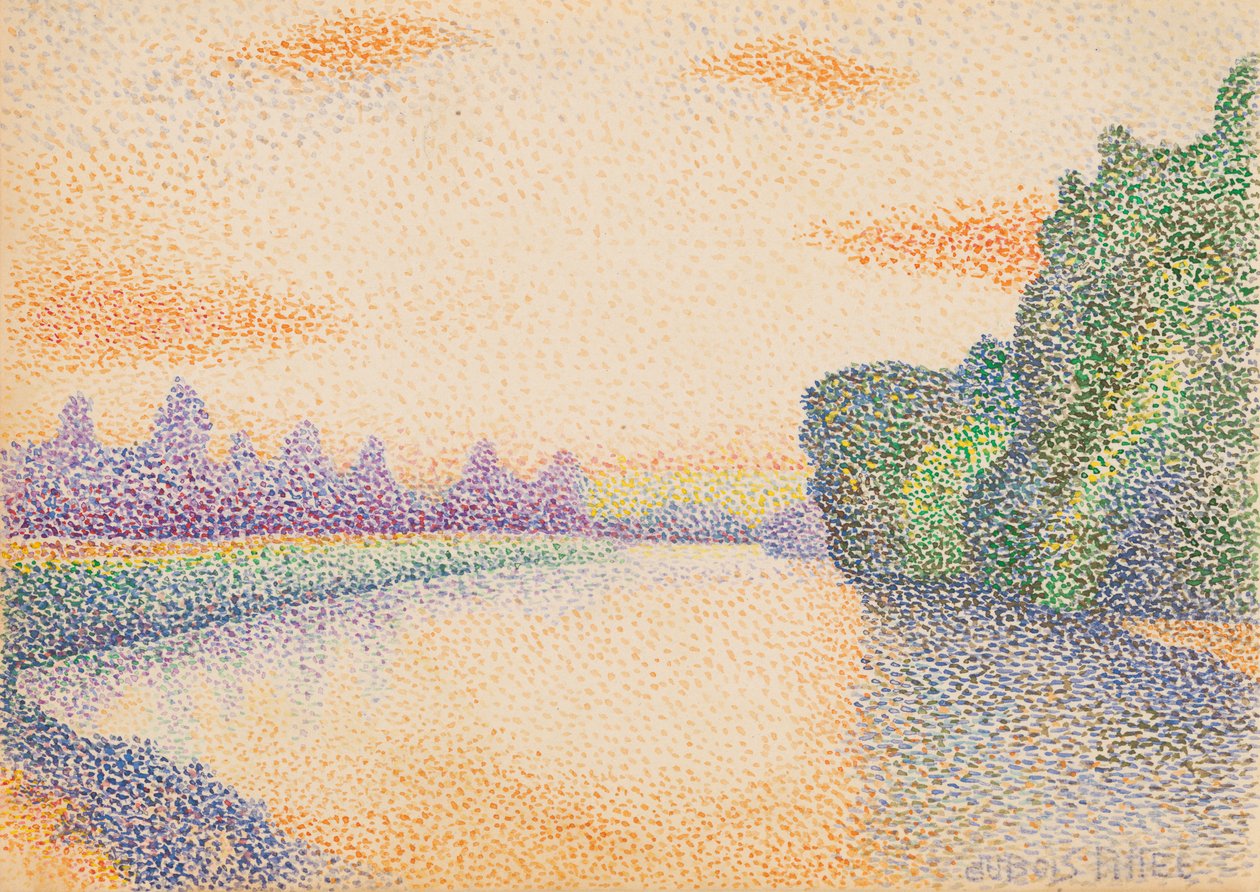 Şafakta Marne Kıyıları by Albert Dubois Pillet