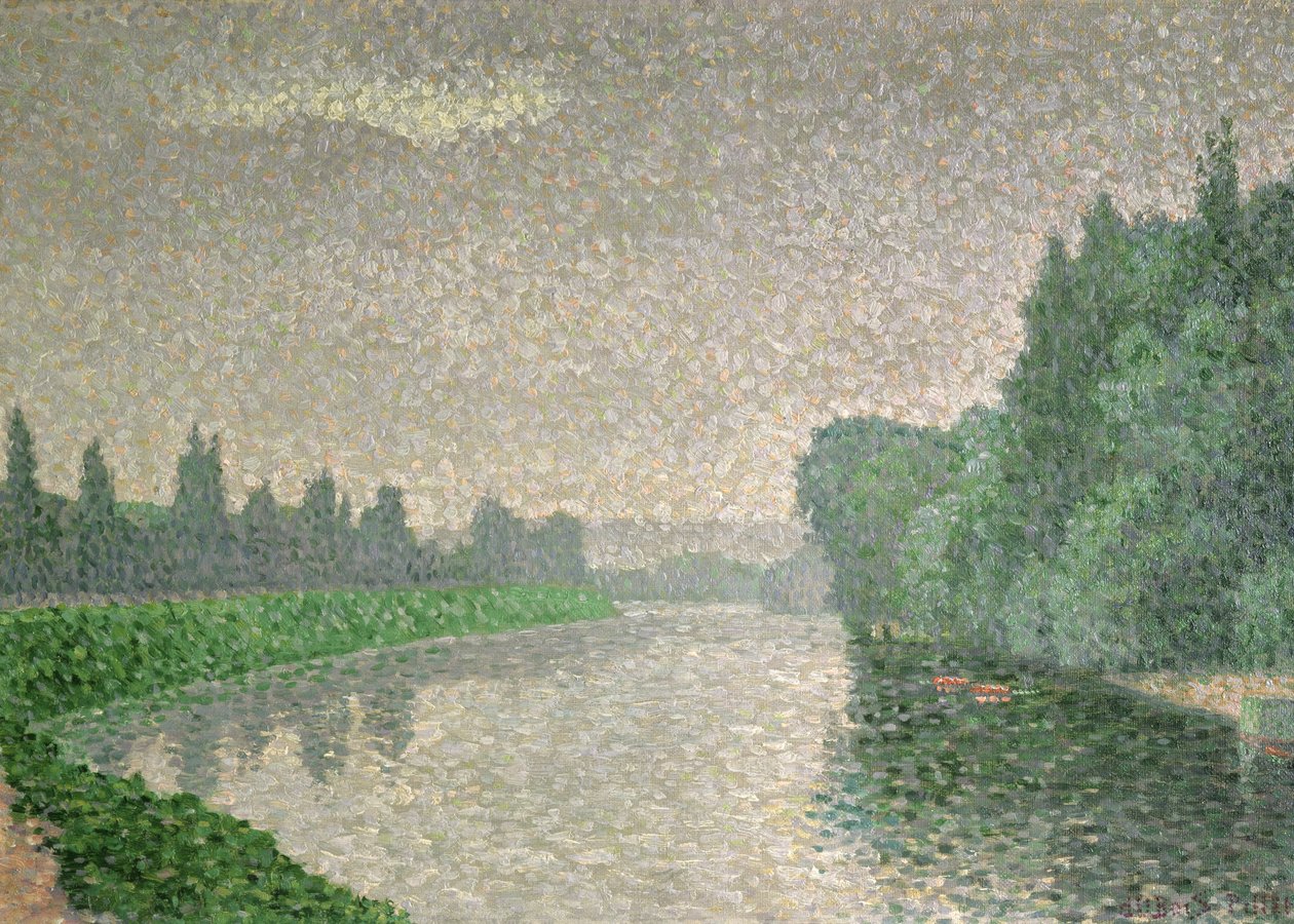Şafakta Marne, 1888 by Albert Dubois Pillet