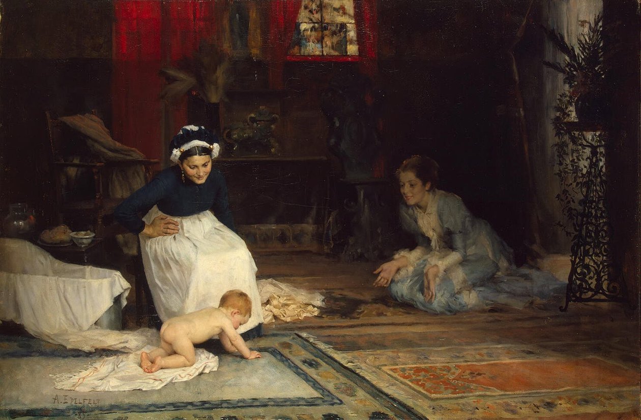 Fidanlıkta by Albert Gustaf Aristides Edelfelt
