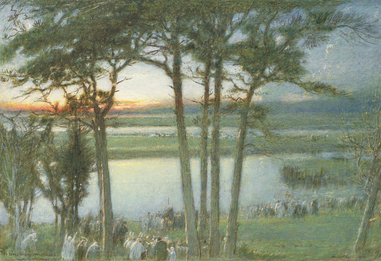 Bir Hint Cenaze Alayı by Albert Goodwin
