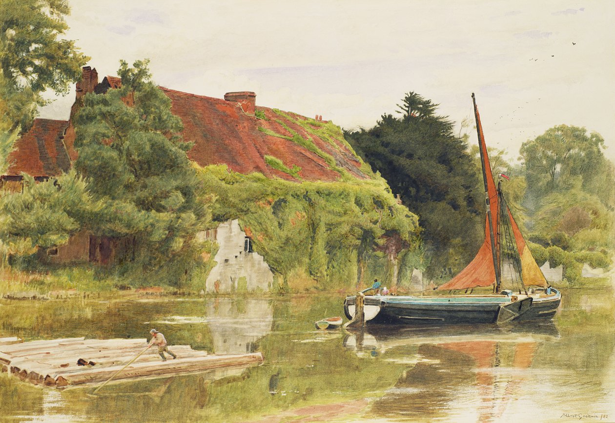 Rahipler, Aylesford, Maidstone by Albert Goodwin