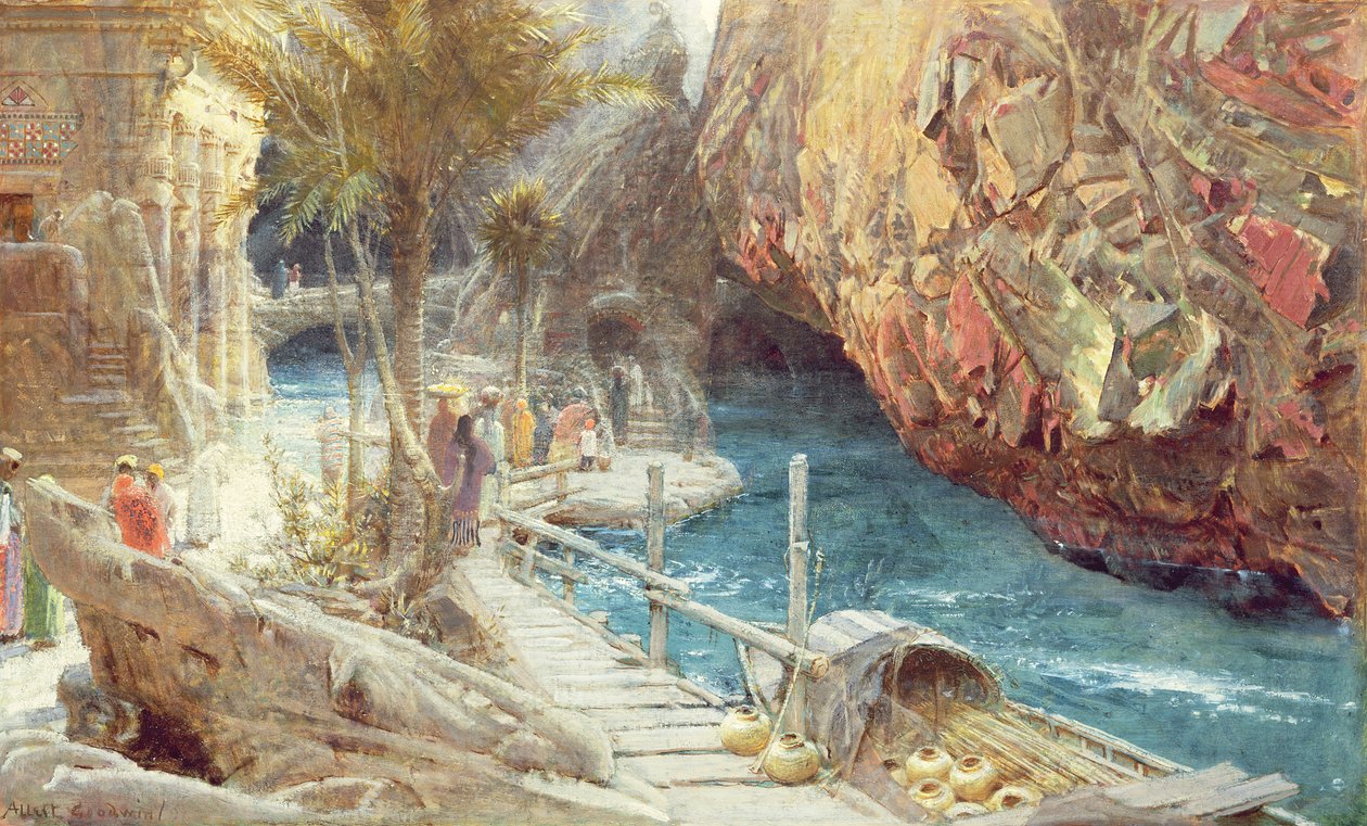 ಟರ್ಕ್ ಪವಿತ್ರ ನದಿಯ ಮೂಲ by Albert Goodwin