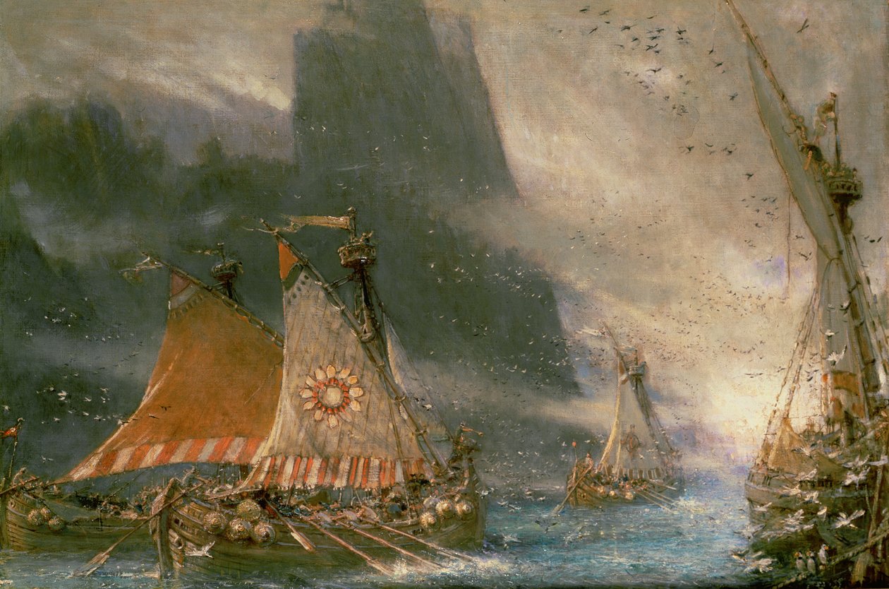 Viking Deniz Baskıncıları by Albert Goodwin