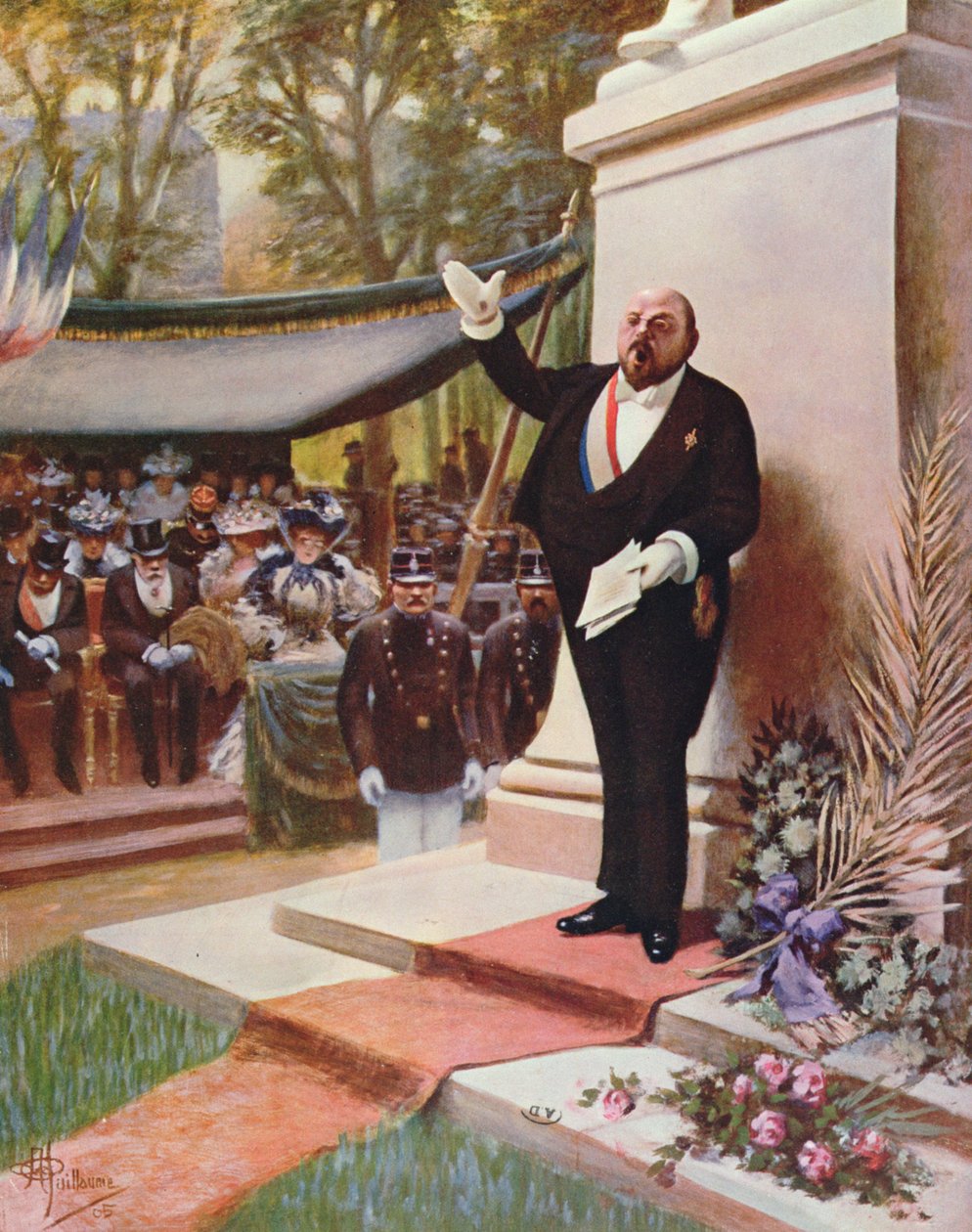 ಸ್ಮಾರಕದ ಉದ್ಘಾಟನೆ, 1905 ಟರ್ಕ್ by Albert Guillaume