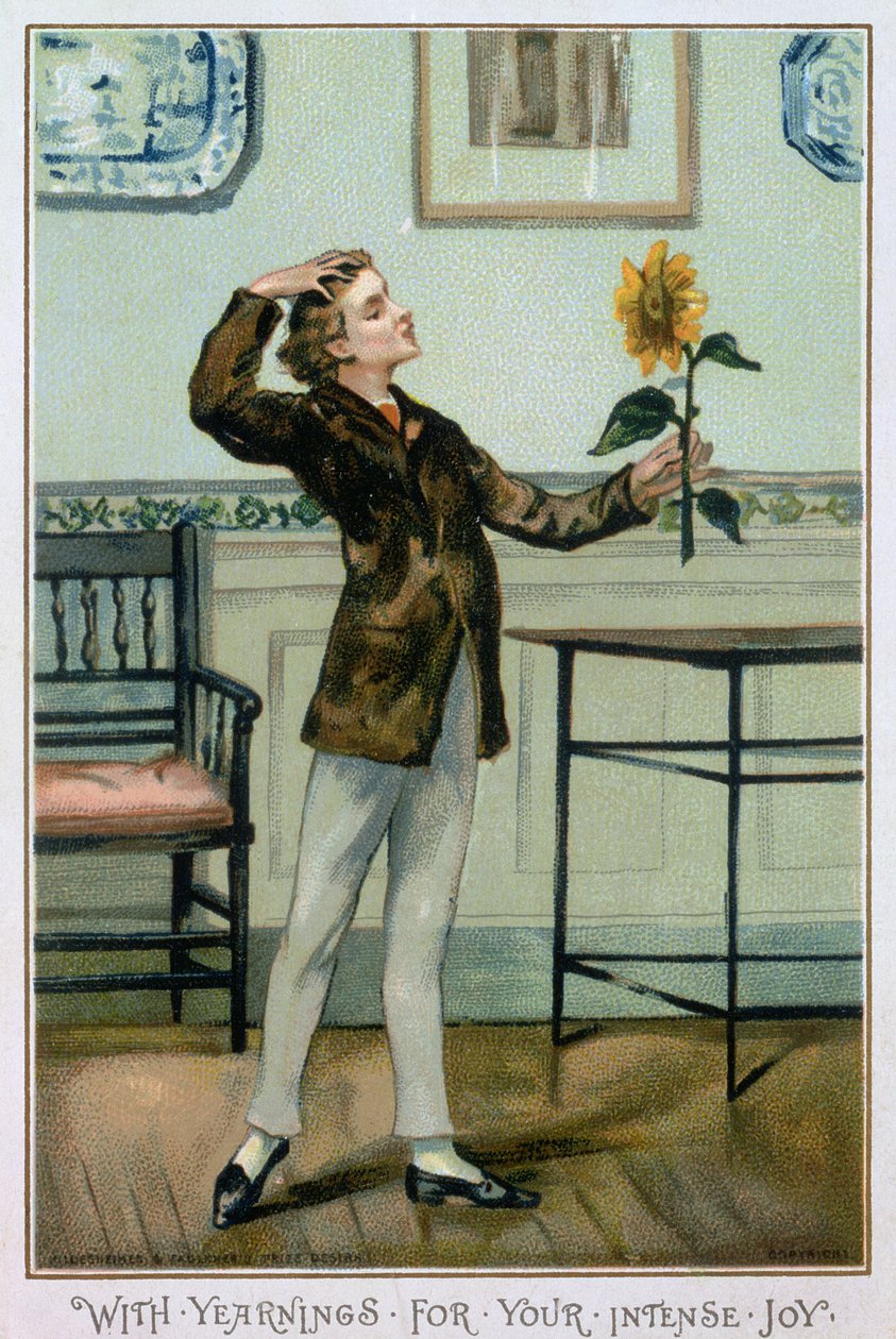 With Yearnings For Your Intense Joy, Victorian Christmas Card, published by Hildesheimer und Faulkner, London, c.1880  by Albert Jnr. Ludovici