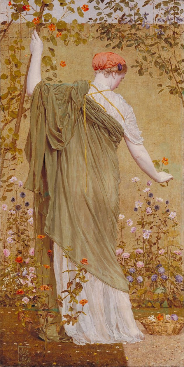 Bir bahçe by Albert Joseph Moore