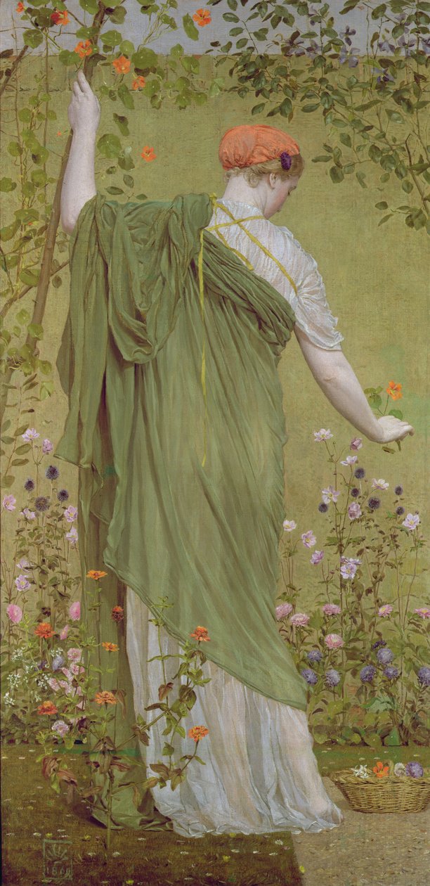 Bir Bahçe, 1869 by Albert Joseph Moore