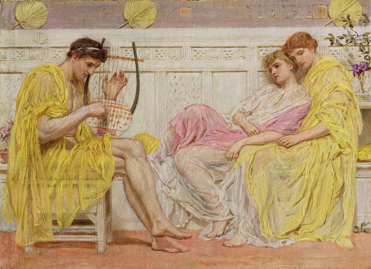 Bir Müzisyen, 1867 dolayları by Albert Joseph Moore