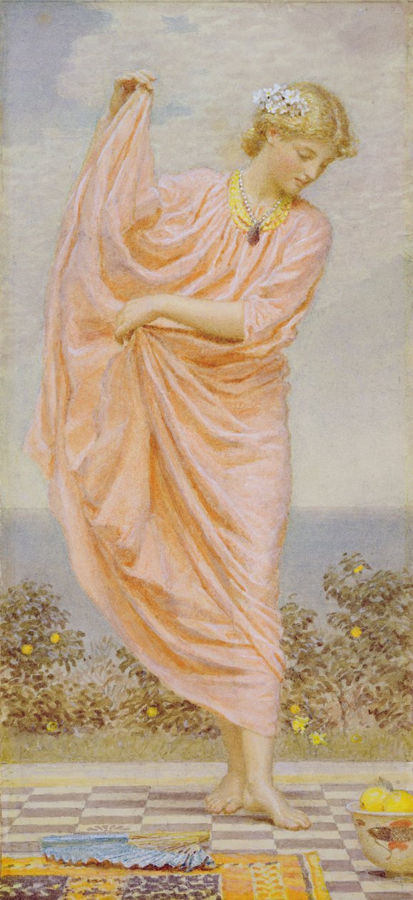 Portakal, 1885 (kağıt üzerine wc ve guaj) by Albert Joseph Moore