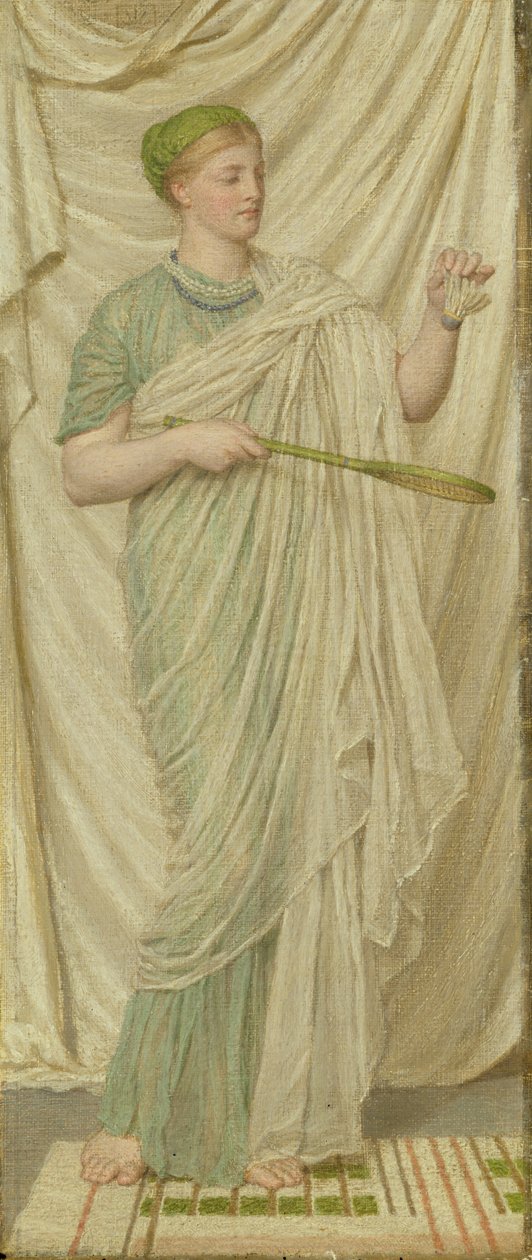 Raketle ve Battledore, 1872 by Albert Joseph Moore