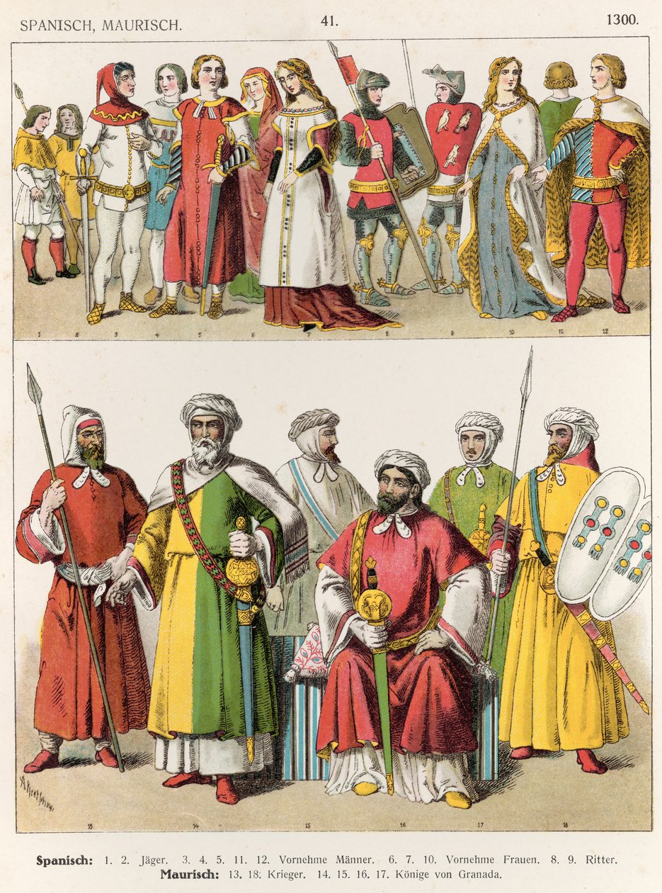 İspanyol ve Mağribi Elbisesi, c.1300, 