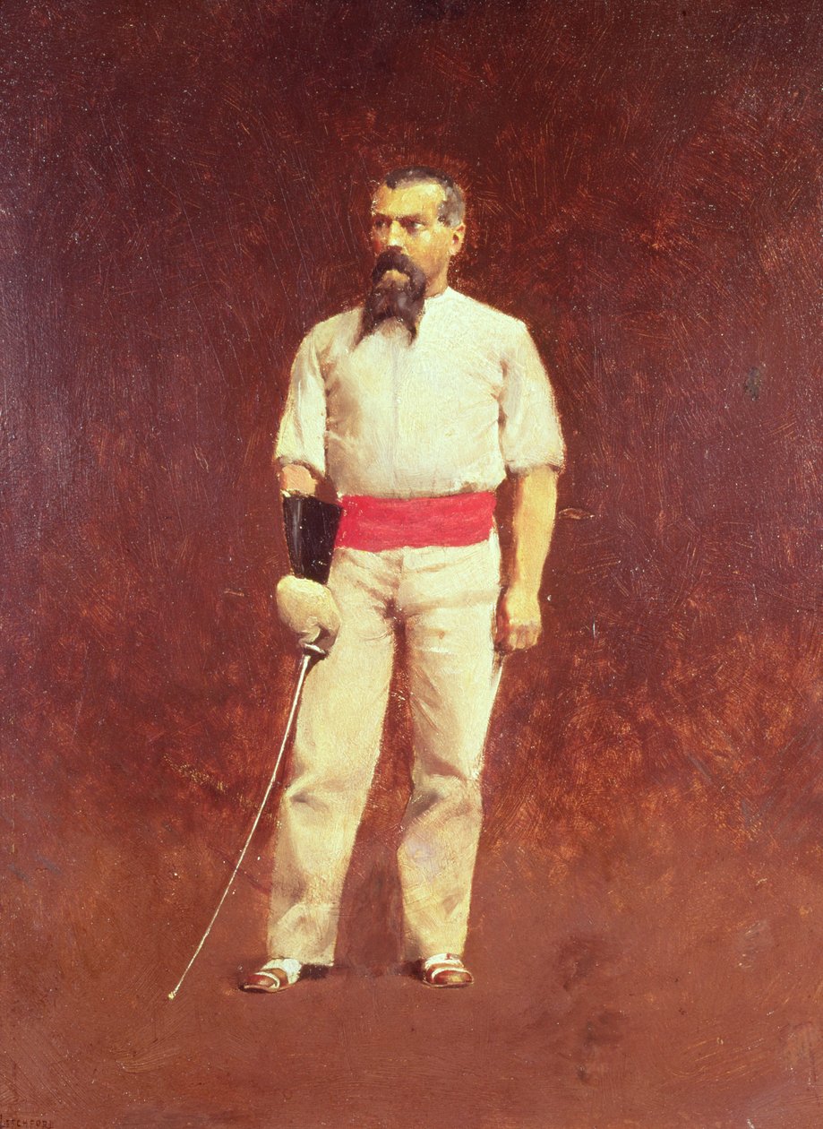 Richard Burton (1821-90) Eskrim Elbiseli, 1889 by Albert Letchford