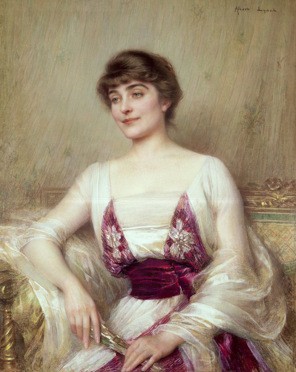 Bir Kontes Portresi by Albert Lynch