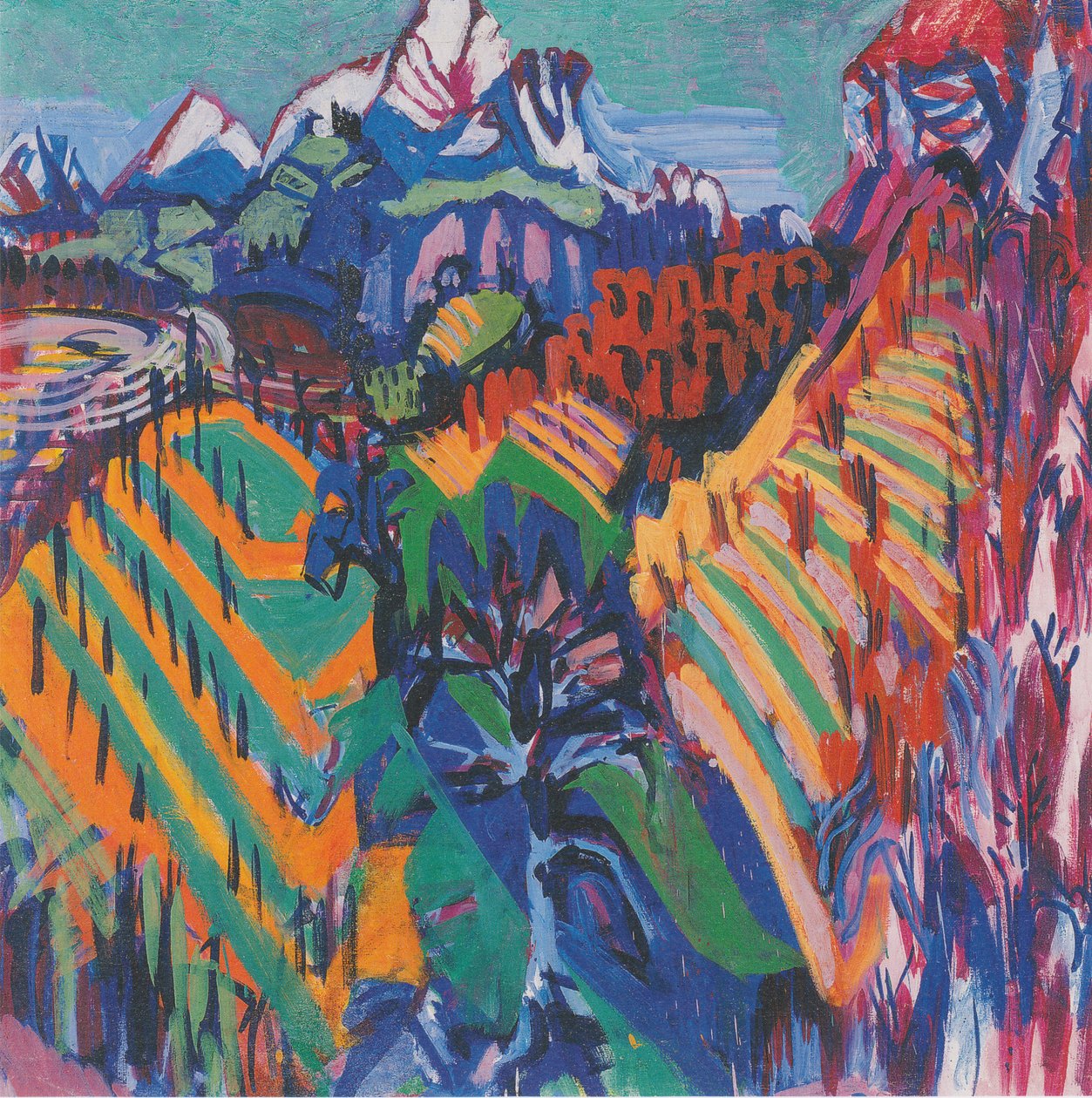  Rebberge im Tessinn by Albert Muller