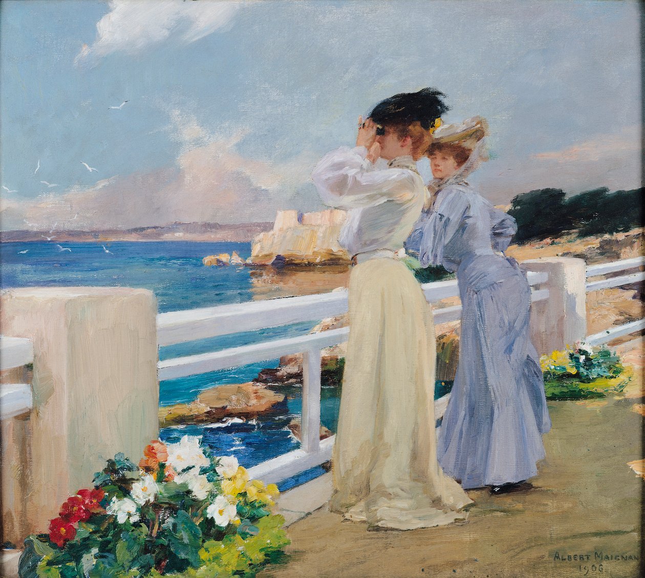 Martılar, 1906 by Albert Pierre Rene Maignan