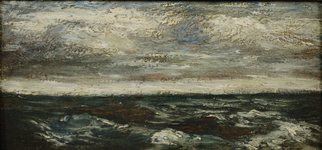 Marine, 1907 (ahşap panel üzerine yağlı boya) by Albert Pinkham Ryder