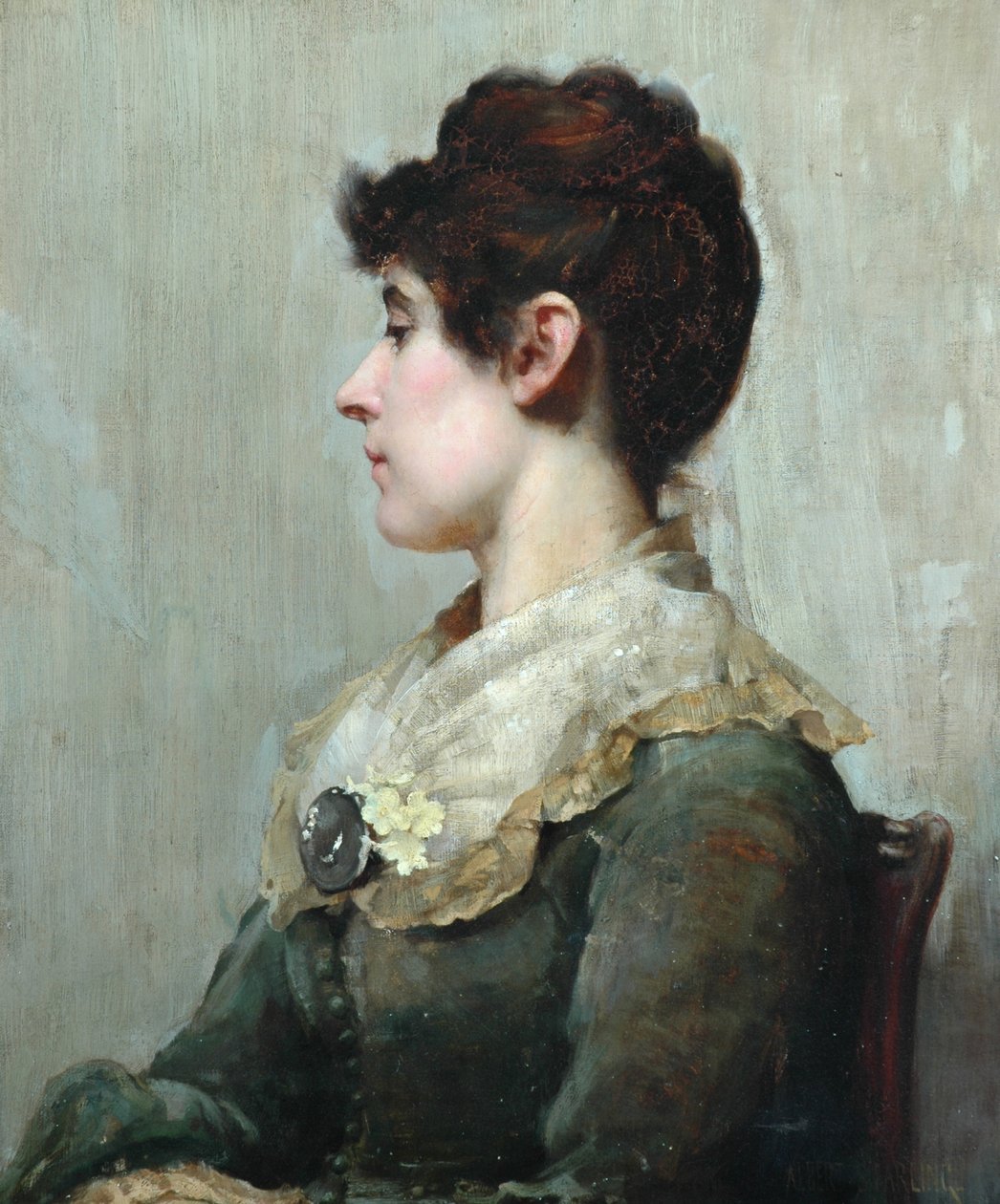 Bir Kadının Profil Portresi by Albert Starling