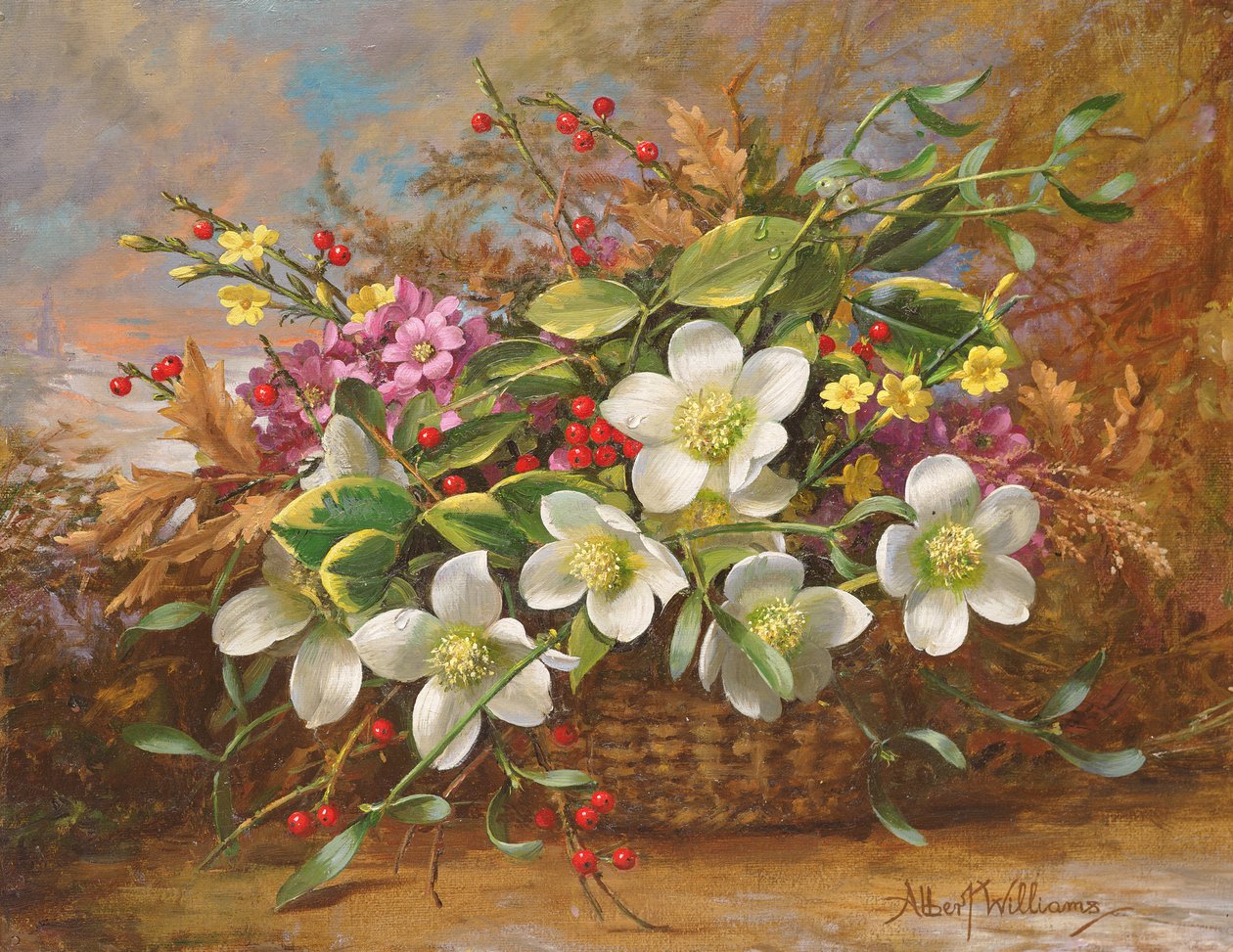 Orman Gölgesinde Kış Florası by Albert Williams