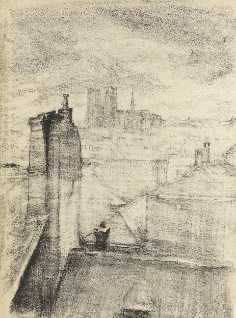 Şehir çatıları, Brüksel, c.1910 by Albert de Belleroche