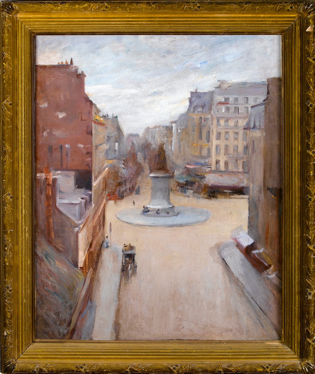 Place de Clichy, 1880 dolayları by Albert de Belleroche