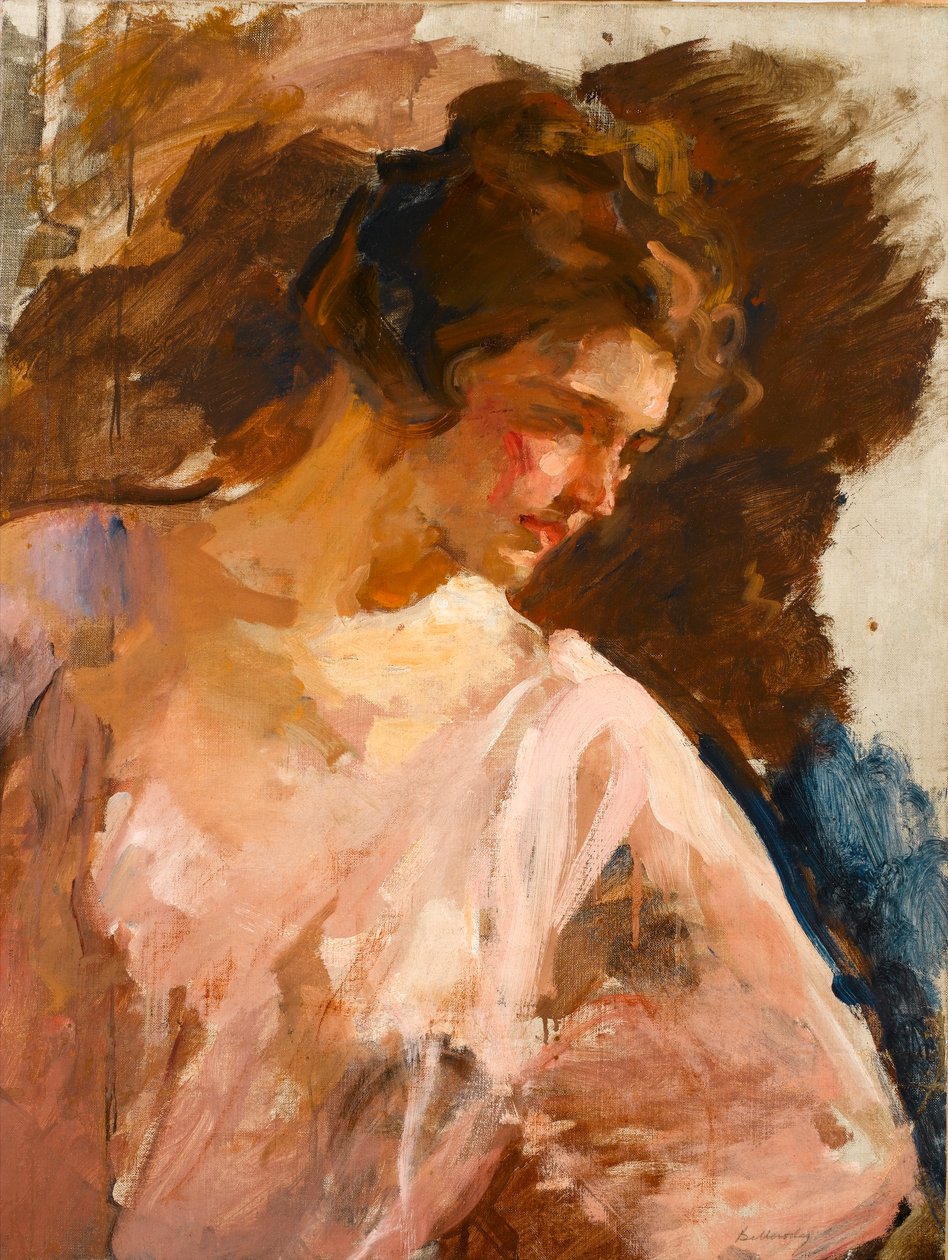Genç bir bayanın portresi, c.1900 by Albert de Belleroche