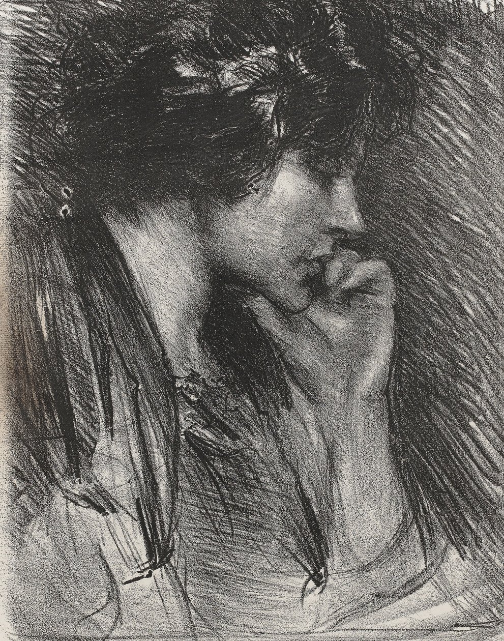 Bir kadının profili by Albert de Belleroche